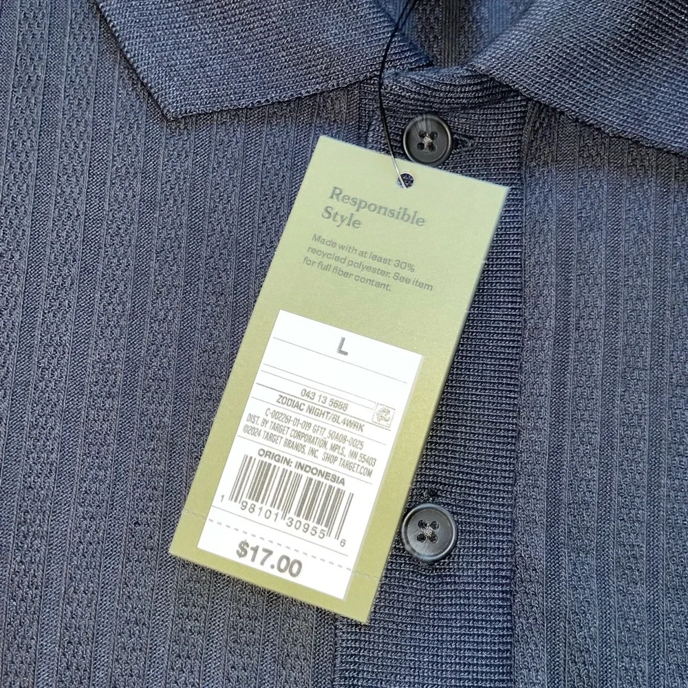 Goodfellow & Co Target Men's Dark Button Down Shirt - Picture 3 of 7